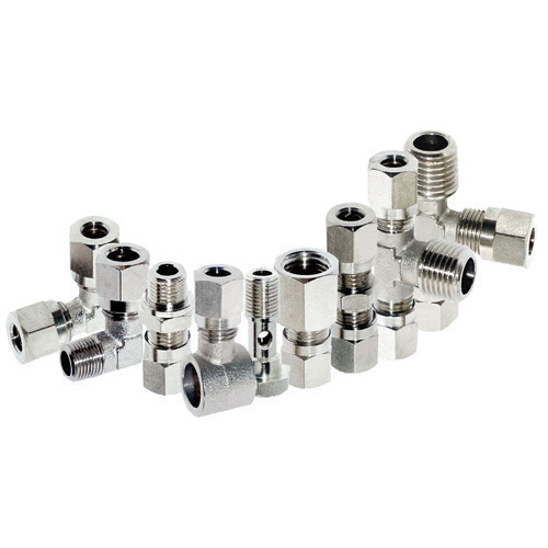Male, Female Staplock Fittings Stainless Steel Compression Fitting, For Hydraulic Pipe