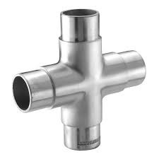 1/2 inch Straight Stainless Steel Cross Tee, For Plumbing Pipe