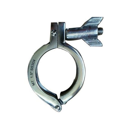 BSP Round SS304 Stainless Steel TC Clamp, For Dairy, Size: 1.5inch