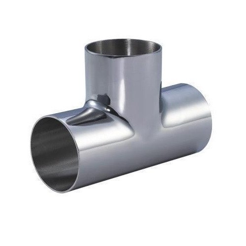 1/2 inch Straight Stainless Steel Dairy Tee, For Chemical Handling Pipe