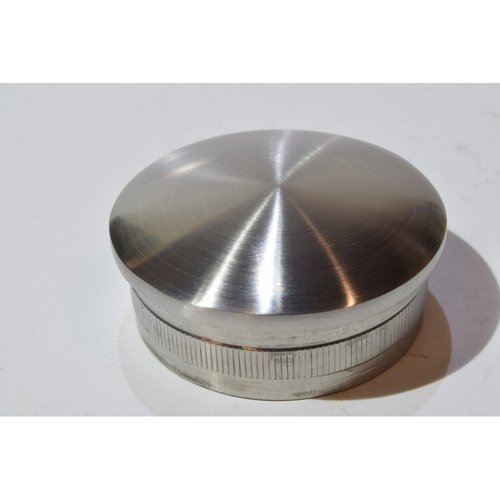 Polished Stainless Steel End Cap, Wooden Box