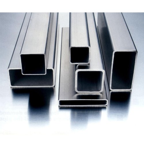 Silver Stainless Steel ERW Square Pipes, Size: From 12 Mm To 200 Mm