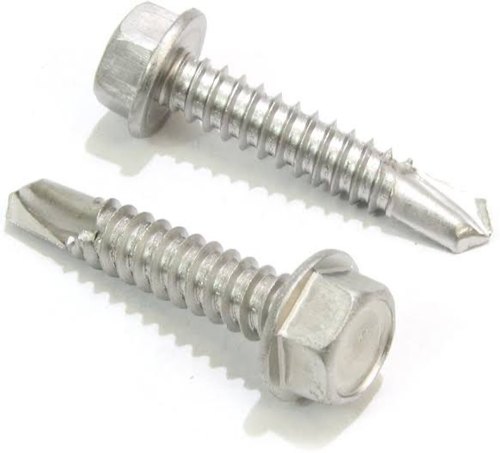 Hex Polished Stainless Steel Flange Bolt, Material Grade: Ss 316, Size: 4