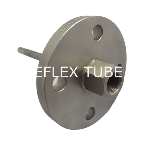 Stainless Steel Flange Thermowell, For Industrial, Size: 3/4 inch