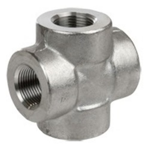 Stainless Steel Forged Threaded Cross, For Industrial