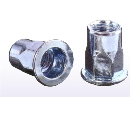 Steel & Stainless Steel Half Hex Blind Rivet Nut, Plastic/Box