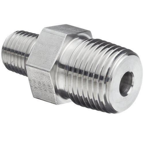 Stainless Steel Reducing Hex Nipple, Size: 1 inch