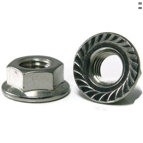 Stainless Steel Hexagonal Flange Nut, Thickness: Standard, Size: M5 - M24