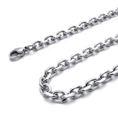 IKON Natural Stainless Steel Link Chain, for Construction, for Industrial