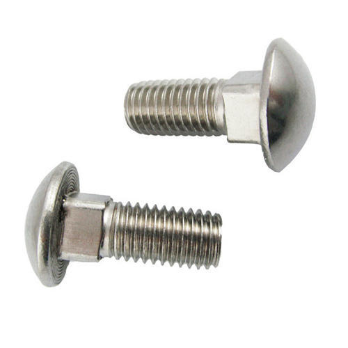 Neelkamal Stainless Steel Mushroom Head Square Neck Bolts, SS304