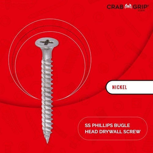 Stainless Steel Phillips Bugle Head Drywall Screw, Packaging Type: Box