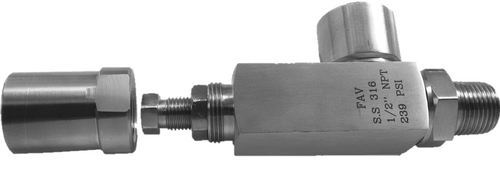 Hy-Pro Stainless Steel Angle type Pressure Safety Valve, HKSRV-01