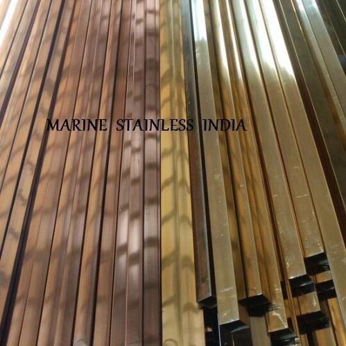 Stainless Steel Pvd Titanium Coated Pipes, For Chemical Handling