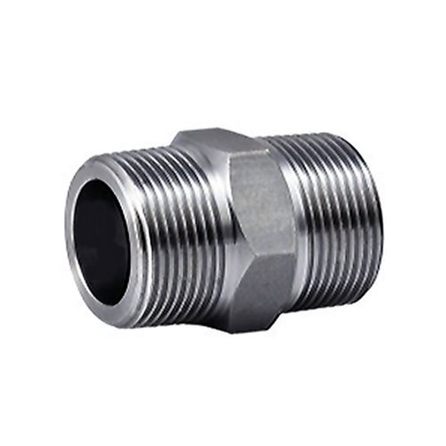 Threaded Stainless Steel Reducing Hex Nipple, For Plumbing Pipe