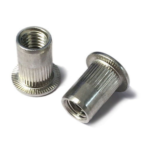 Round Stainless Steel Rivet Nut, For Industrial, Thickness: 4mm