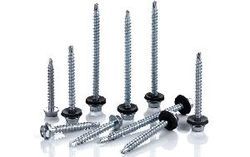 Round Full Thread Stainless Steel Screws, Material Grade: SS304, Size: Assorted