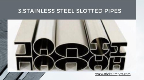 3 Inch Round Stainless Steel Slotted Pipes, 3 meter, Thickness: 5 Mm