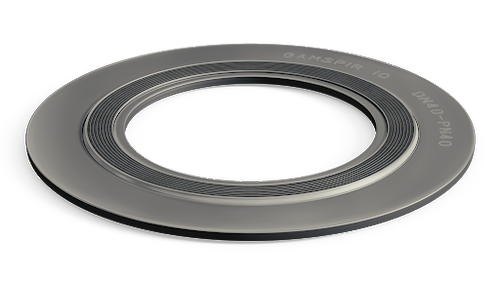 Black Stainless Steel Spiral Wound Gasket, Round, 2 Inch