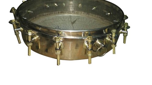 Silver Stainless Steel Tasha Drum, Round