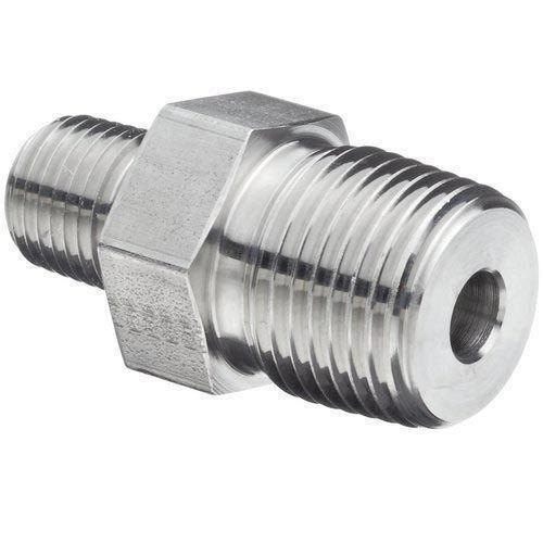Stainless Steel Threaded Hex Nipple, Size: 1/2 ~ 6 inch