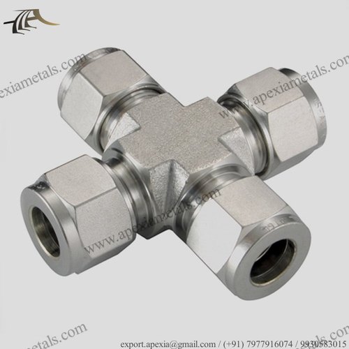 SS 304 / 316 / Inconel / Monel Stainless Steel Union Cross Tube Fittings