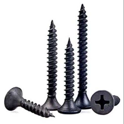 3.5 Mm Fine Thread Black Star Screw, For Multiple Uses