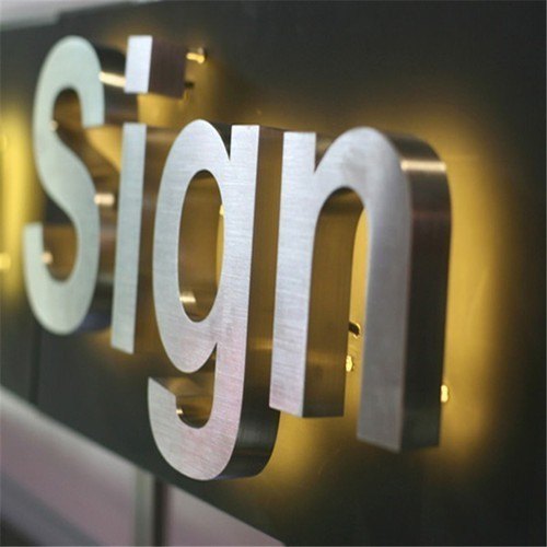 Stainless Steel Letter Without LED Projects, For Construction