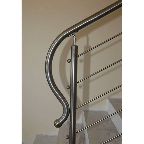 Polished Stairs Steel Railing