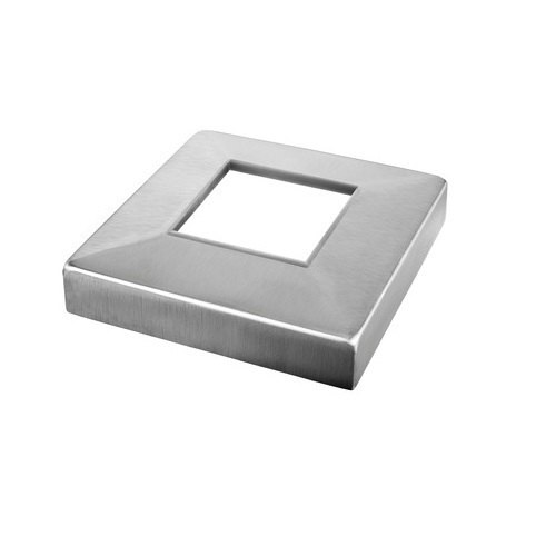 Aarvi Enterprise Sqaure Stainless Steel Square Railing Flange Cover, Material Grade: SS304