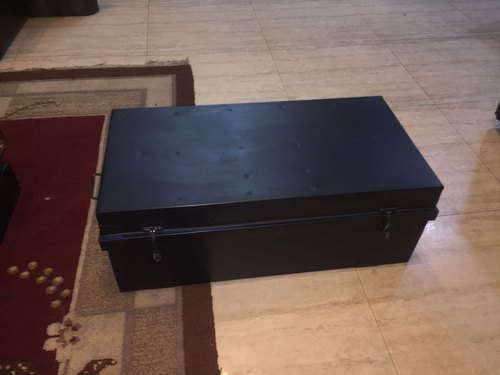 Black Smooth Steel Trunk