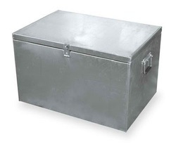 Silver Smooth Steel Trunk Box for Construction