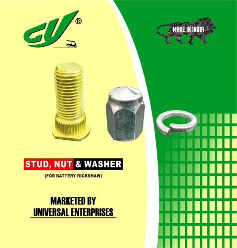 E Rickshaw Stud Nut and Washer