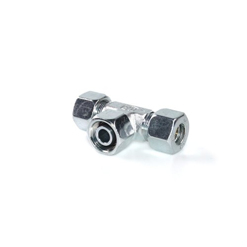 4 Mm To 50 Mm Carbon Steel Swivel Nut Branch Tee, For Hydraulic Tube