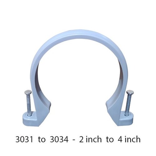 2 INCH TO 4 INCH SWR GRAY PVC PIPE FITTING CLAMP