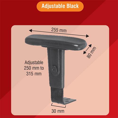 Black T Shaped Adjustable Chair Handle, For Office Chairs