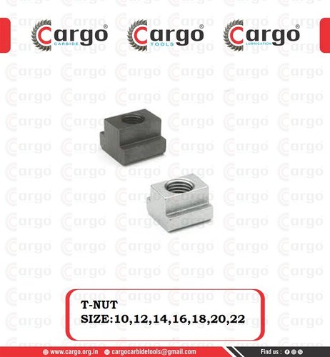 CargoCarbide(TM) T16-M12 T-Nut, For Industrial