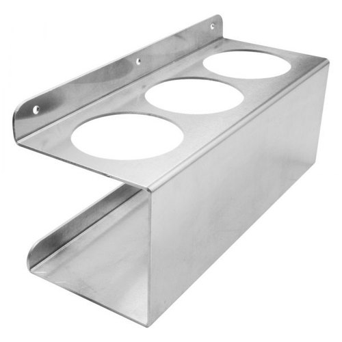 Rectangle Stainless Steel Glass Holder, Number Of Holder: 3