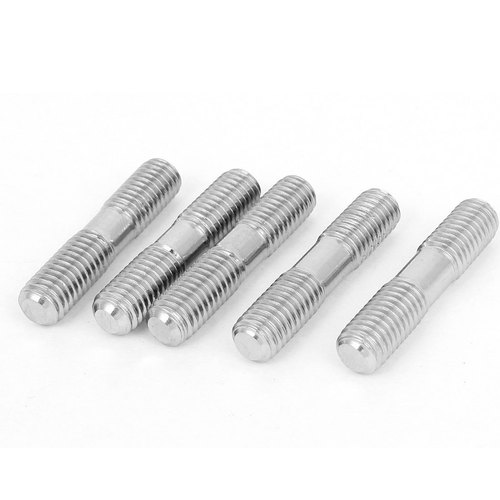 Round Mild Steel Double Ended Threaded Stud Bolt, Grade: 316, Size: M8 X 80mm