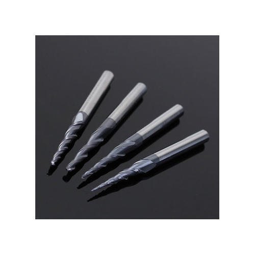 Carbide & Hss Square & Ballnose Taper End Mill, Shank Diameter: Various