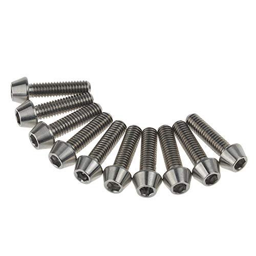 Titanium Alloy Tapered Threaded Bolt, Size: M6 X 18mm