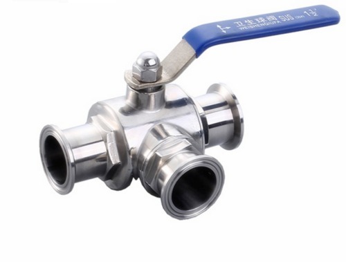 Stainless Steel TC 3 Way Ball Valve