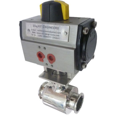Valfit TC Ball Valve With Pneumatic Actuator, 24 VDC Or 230 VSE