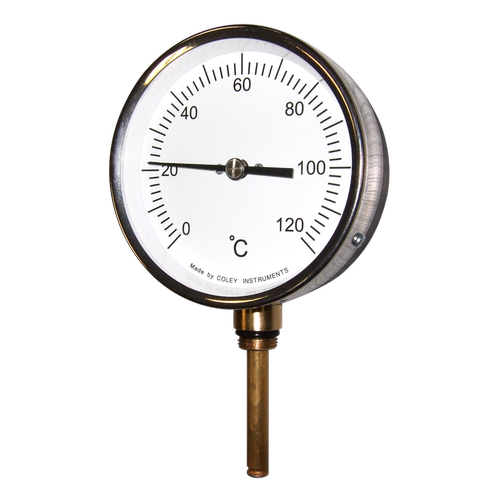 0-500 Degree Stainless Steel Steam line Temperature Gauges, For Water, Steam
