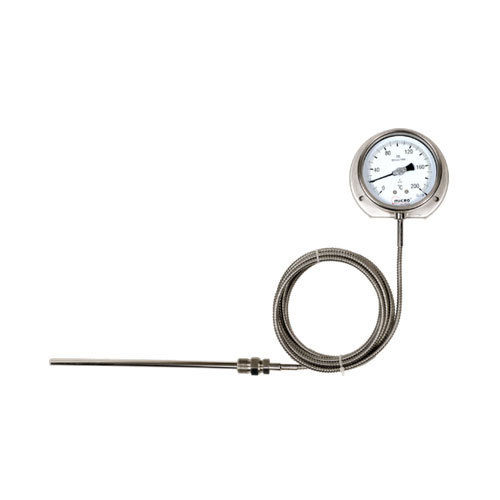 baumer Stainless Steel Temperature Gauge Capillary Type, For Industrial