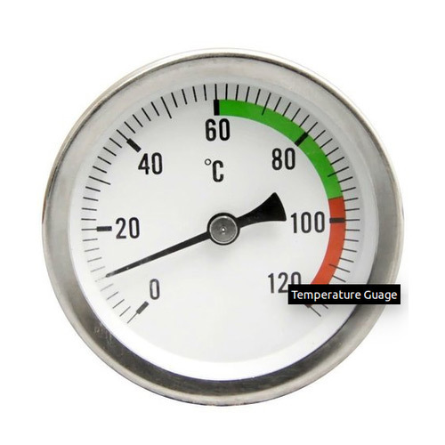 Alfa Steel Pressure Gauges Temperature Gauges, For Industrial