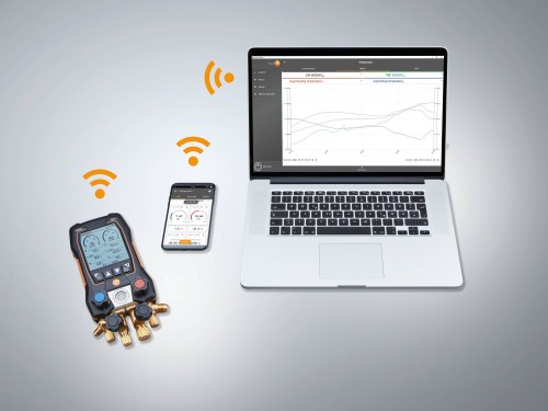 Testo 557s - Smart Digital Manifold With Bluetooth And 4-Way Valve Block
