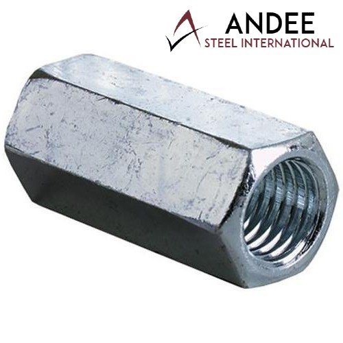 Mild Steel Threaded Hex Coupling Nut, For Hardware Fitting, Size: 1/2 inch