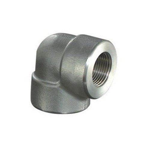 SS 90 degree Threaded Forged Elbow, For Plumbing Pipe