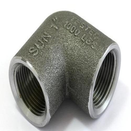 Bright Threaded Forged Pipe Fittings / Forged Fittings, Elbow