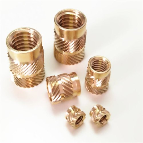 Brass Threaded Ultrasonic Insert, For Molding, Size: Custom